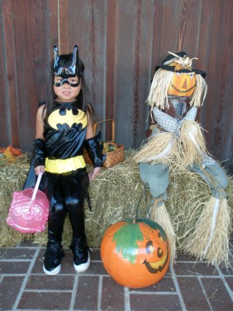 Kasen dressed as Batman Girl